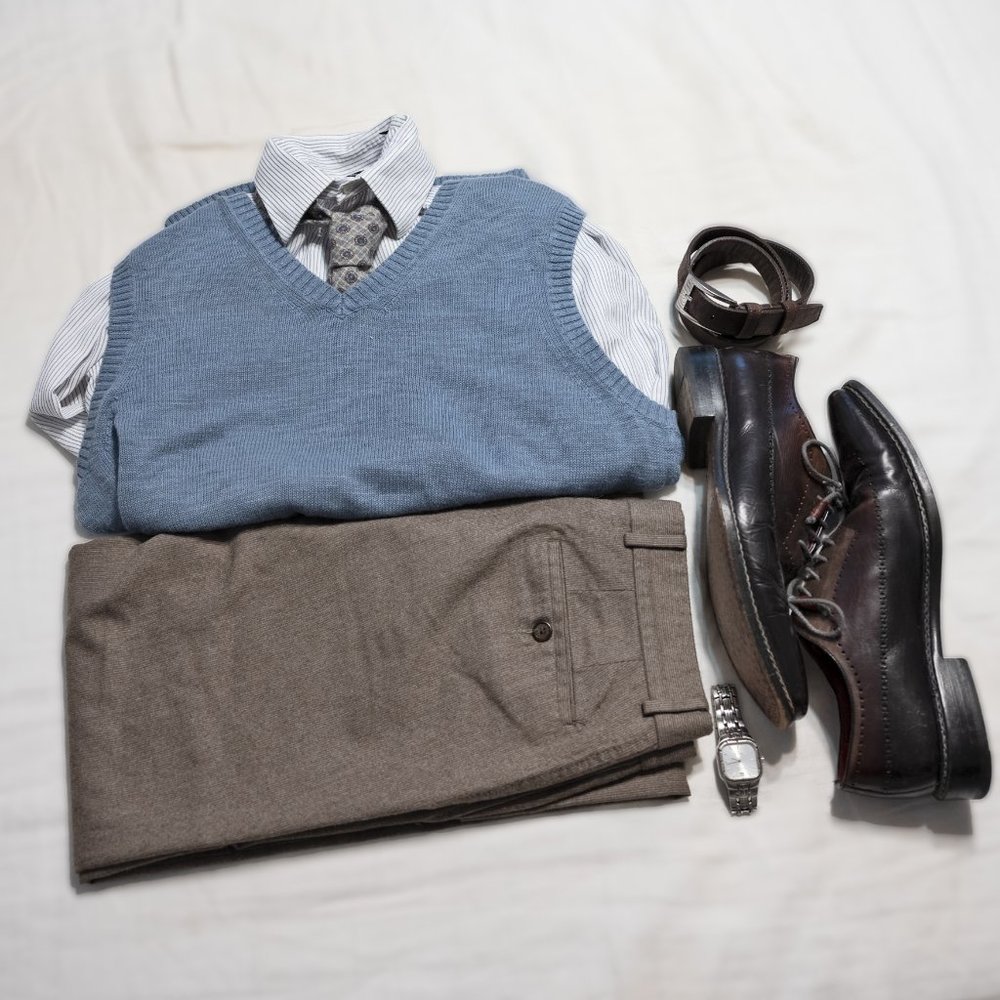 Uniqlo Sky Blue Sweater Vest